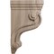 Ekena Millwork 3 3/8"W x 6 1/2"D x 10 1/2"H Boston Traditional Scroll Corbel, Walnut COR03X06X10TSWA - alternate 2
